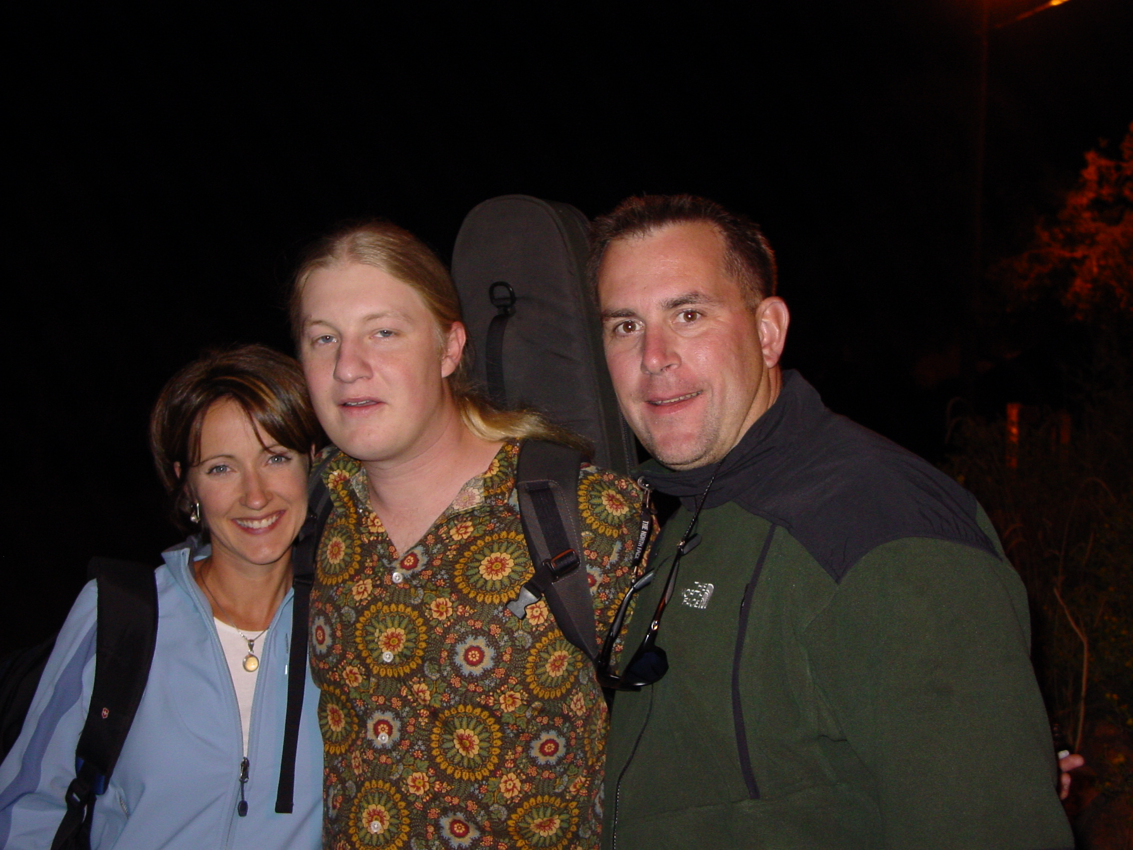 Chuck and Vicky with Derek at Red Rocks...awesome guy!  